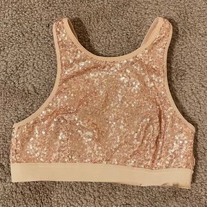 Sequin sports bra